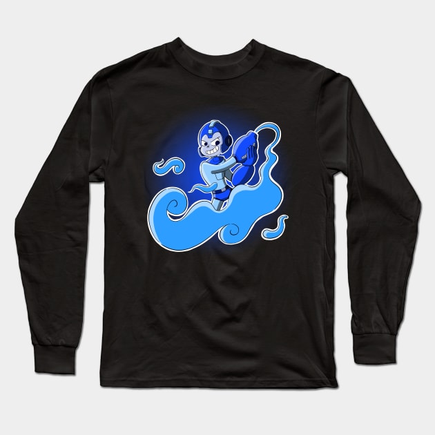 Mega Man Long Sleeve T-Shirt by Fishonastick